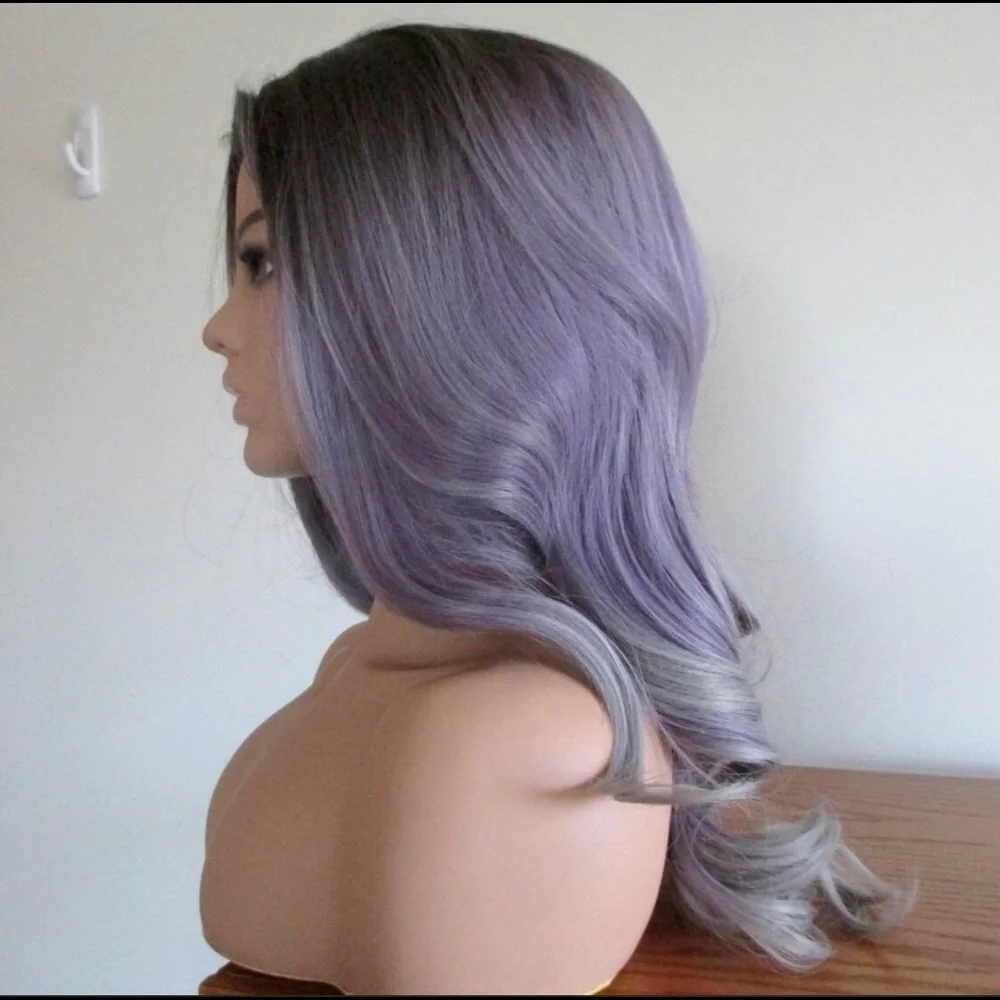 🆕 Ombré Synthetic Wig 💜🖤 - Picture 3 of 10
